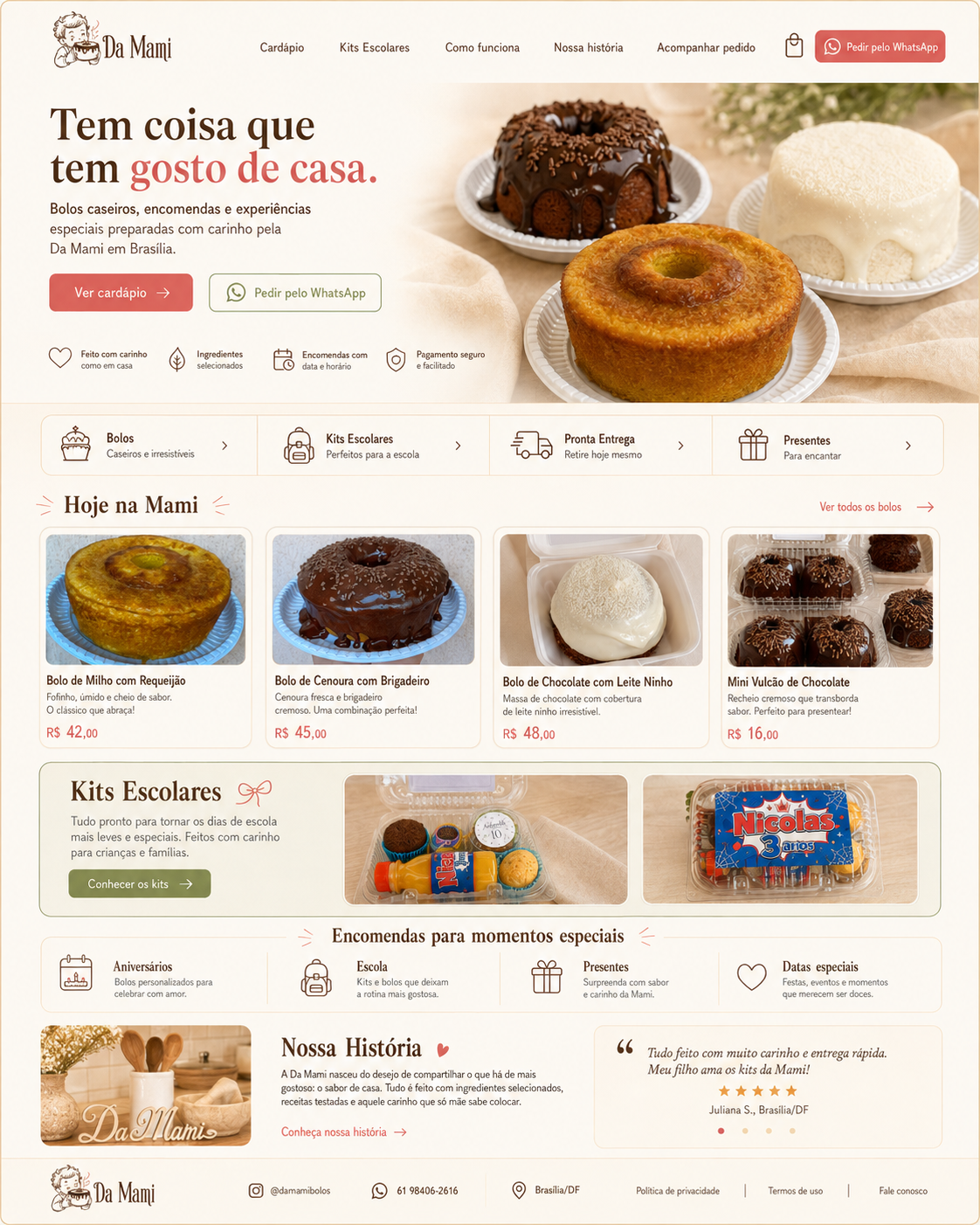Bolos reais da Da Mami