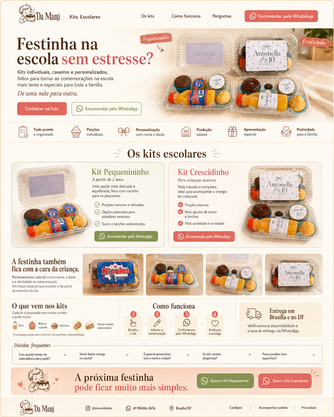 Kit Pequenininho real da Da Mami