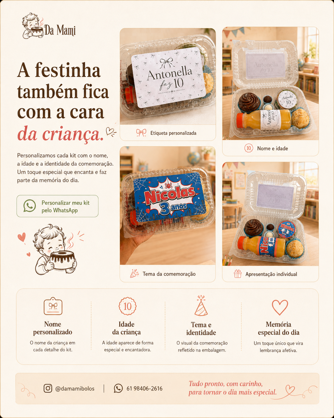 Etiqueta personalizada Antonella 10 anos